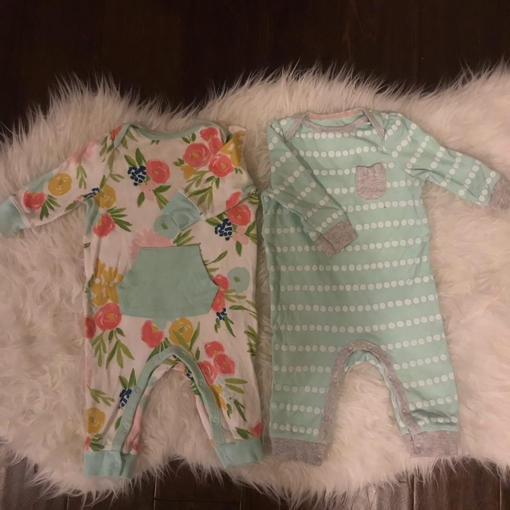 Cloud Island Floral Jumper - set of 2